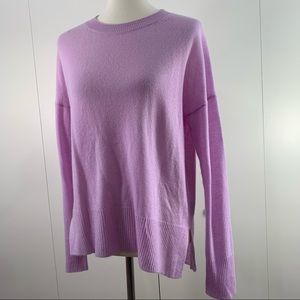 Theory M lilac cashmere sweater oversized